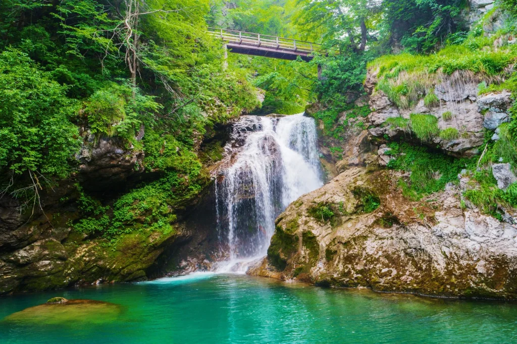 cascade Rivière Radovna Gorges de Vintgar Slovénie